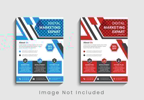 Modern and creative professional corporate business flyer template design in a4. vector
