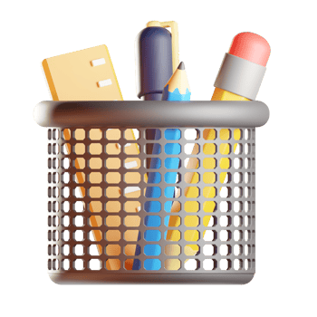 Stationary Jar 3d Illustration png