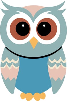 Cute Cartoon Owl Illustration vector