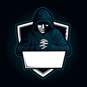 hacker mascot for sports and esports logo vector