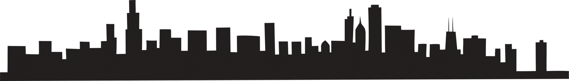 Free hand sketch of Chicago skyline. png