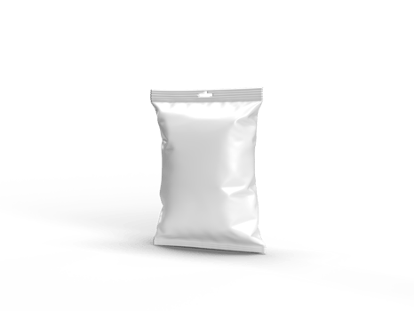 Plastic Pouch 3D Rendering png