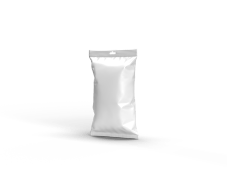 Plastic Pouch Packaging 3d Rendering png