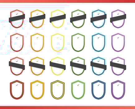 Certified Security Shield Logo Badge vector
