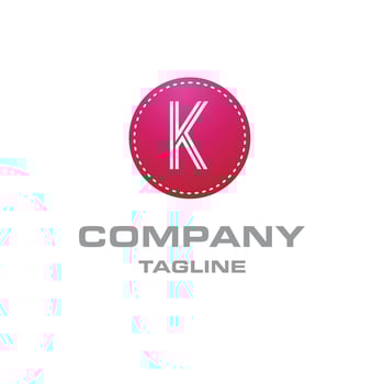 Alphabetical logo design with creative typography vector