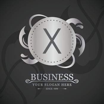 Alphabetical logo design and typography element vector