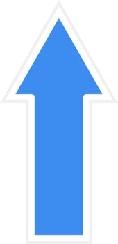 Up Arrow Icon Style vector