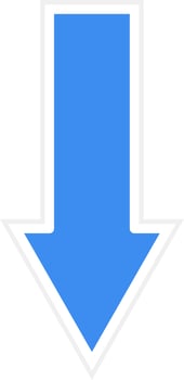 Down Arrow Icon Style vector