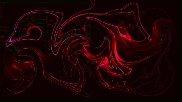 Red and white abstract background of various lines and wave bands of splashes and bursts of energy sparkling magical electric. Texture. Vector illustration