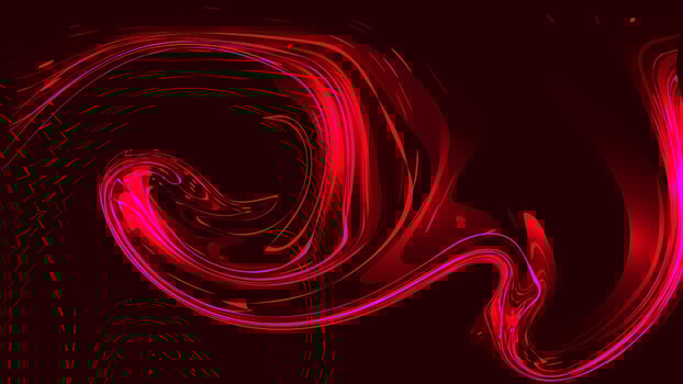 Red and white abstract background of various lines and wave bands of splashes and bursts of energy sparkling magical electric. Texture. Vector illustration
