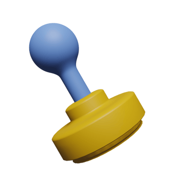 Stamp 3D Icon, suitable for additional elements in template designs, insurance posters and banners, finance png