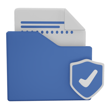 document file with padlock 3d icon, suitable for additional elements in the design of templates, posters and banners png