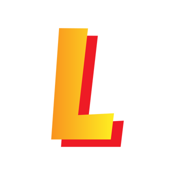 Letter l, comic style typeface with transparent background. png file