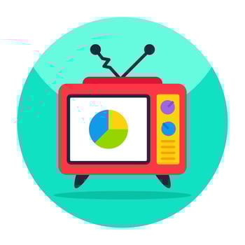 Perfect design icon of television vector