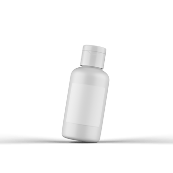 Plastic Cosmetic Bottle 3D Rendering png
