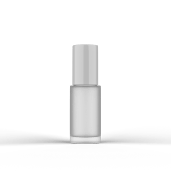 Frosted Glass Cosmetic Bottle 3D Rendering png