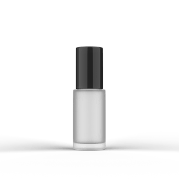 Frosted Glass Cosmetic Bottle 3D Rendering png