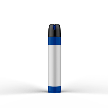 Glossy Metallic Polish Bottle 3D Rendering png