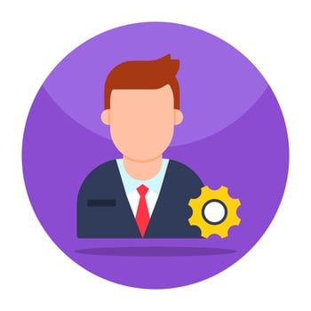 Unique design icon of manager vector