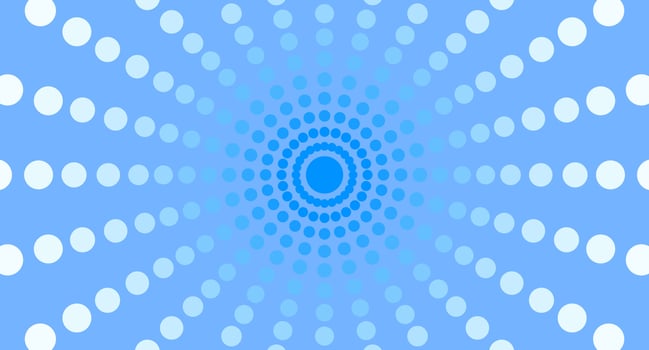 Dotted circular background Concentric pattern. Vector illustration