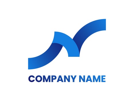 Letter N Ribbon logo vector icon illustration, This logo represents the shape of a ribbon that folds into the letter N, Suitable for all business and corporate identities
