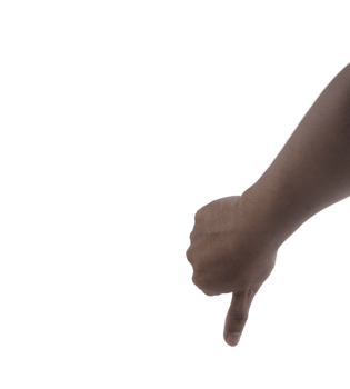 hand sign is not good png