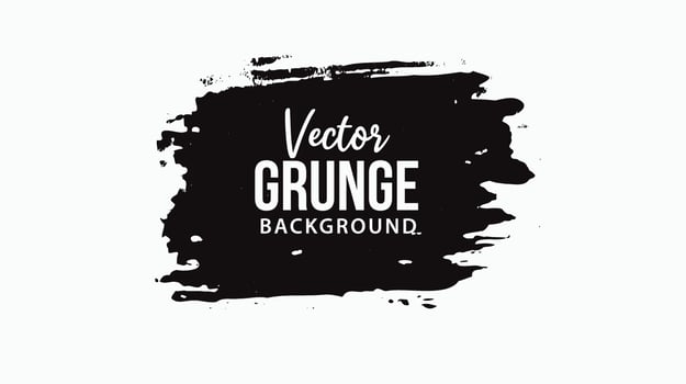 Abstract hand painted ink brush stroke vector