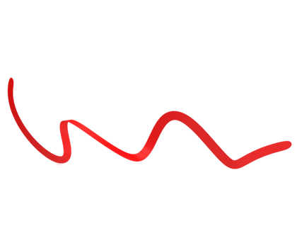 Red ribbons. 3d render png
