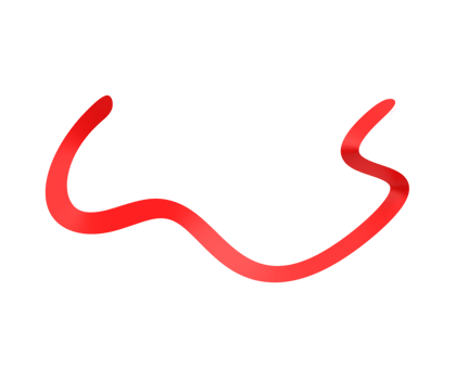 Red ribbons. 3d render png