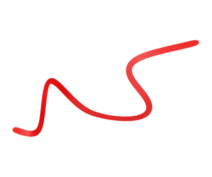 Red ribbons. 3d render png