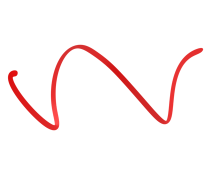 Red ribbons. 3d render png