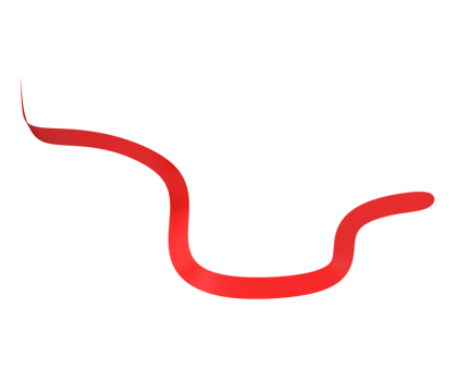 Red ribbons. 3d render png