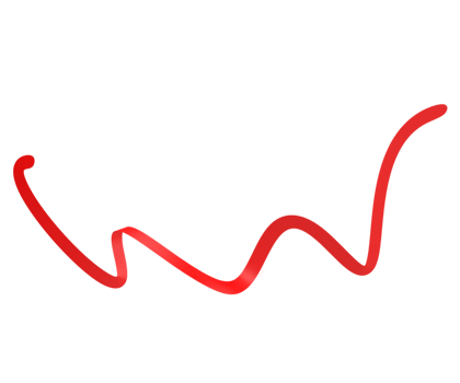 Red ribbons. 3d render png