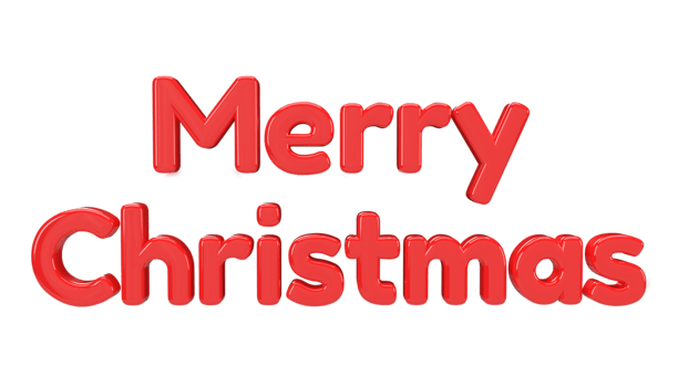 Merry Christmas lettering png