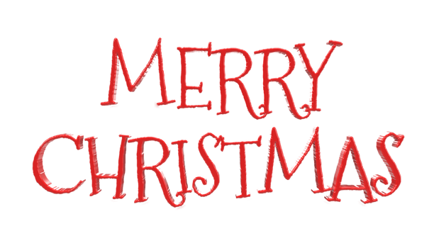 Merry Christmas lettering png
