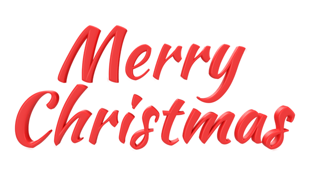 Merry Christmas lettering png