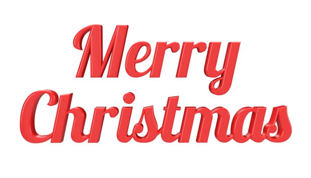 Merry Christmas lettering png