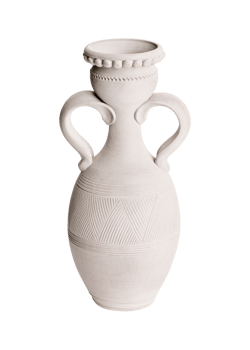 A clay jug isolated on a white background png