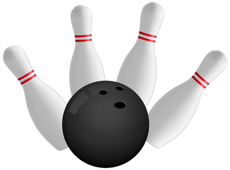 Bowling Ball and Pins png