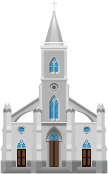 White Christian Church png