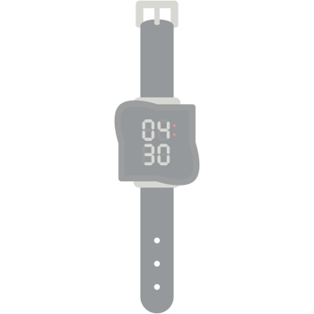 digital watch wristwatch black rubber strap png