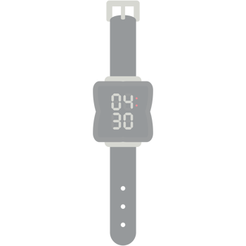 digital watch wristwatch black rubber strap png