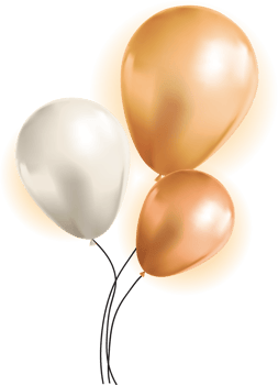 Party Holiday Birthday Background with Balloons png