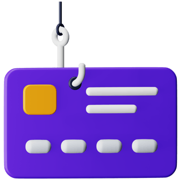 Cyber crime credit card 3d rendering isometric icon. png
