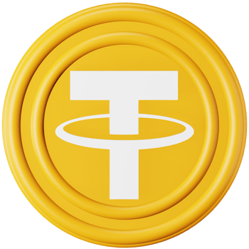 Tether USDT 3d rendering isometric icon. png