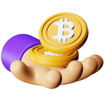 Bitcoin token 3d rendering isometric icon. png