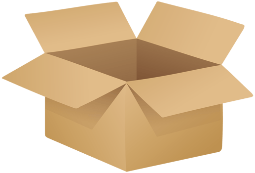 Cardboard Box Brown png