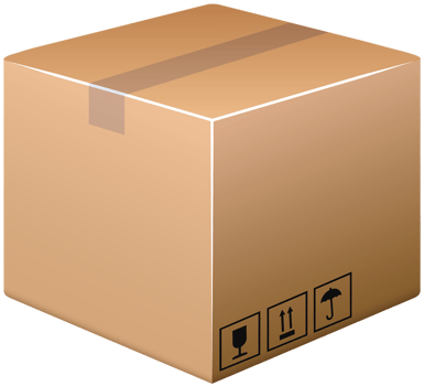 Cardboard Box Brown png
