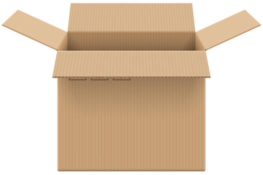 Cardboard Box Brown png