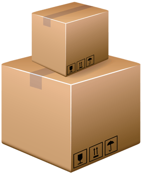 Cardboard Boxes Brown png